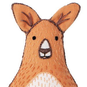 DIY Embroidered Kangaroo