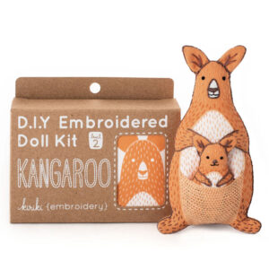 DIY Embroidered Kangaroo