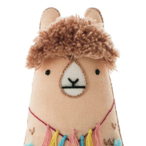 DIY Embroidered Llama