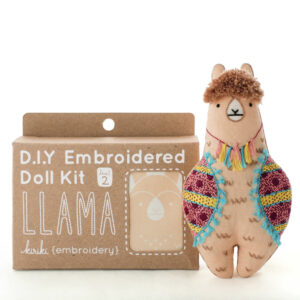DIY Embroidered Llama