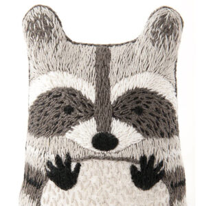 DIY Embroidered Racoon