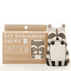 DIY Embroidered Racoon