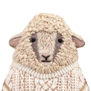 DIY Embroidered Sheep