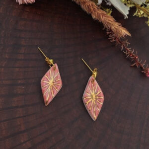 Handcrafted Pink Cleo Earrings