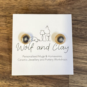 Ceramic Earthy Stud Earrings